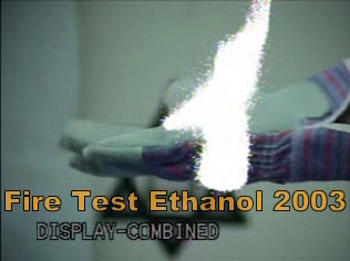 Viewing ethanol flames
